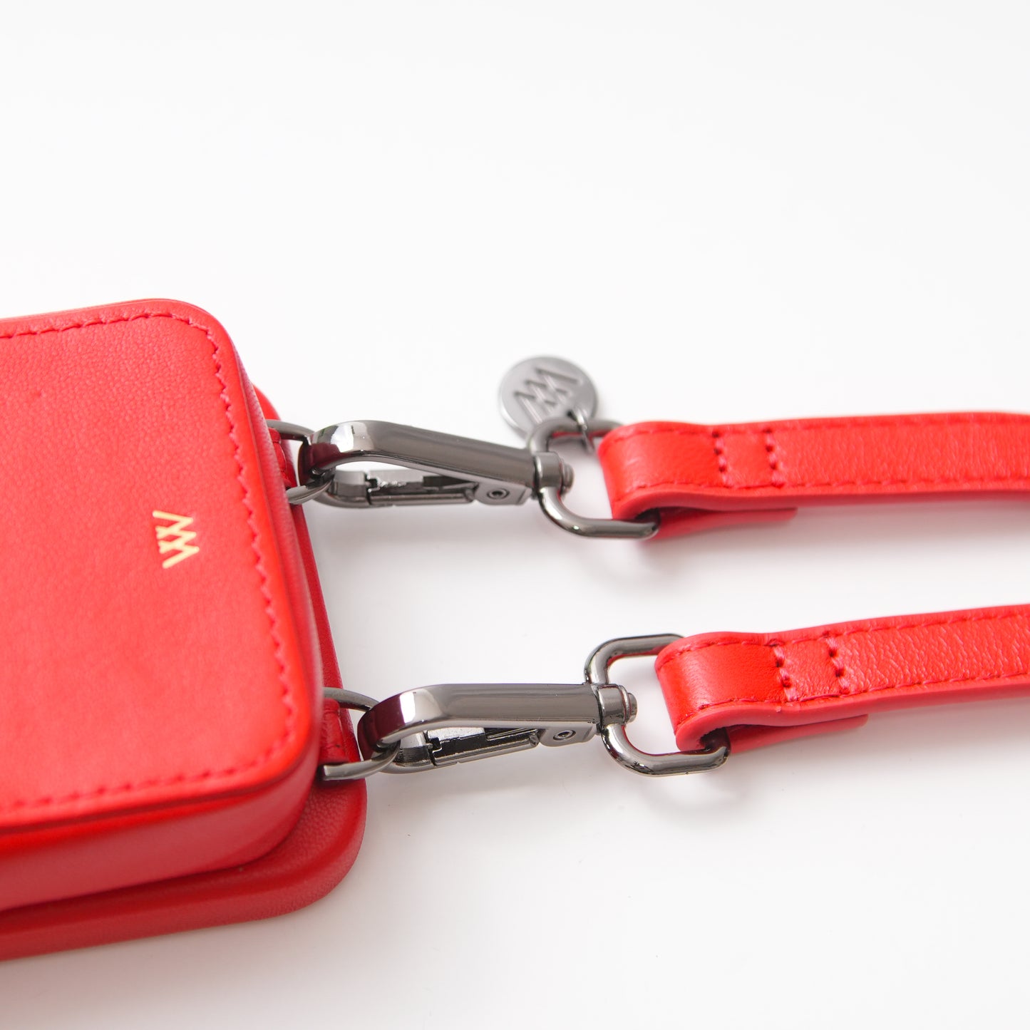 Red Leather Pouch Case