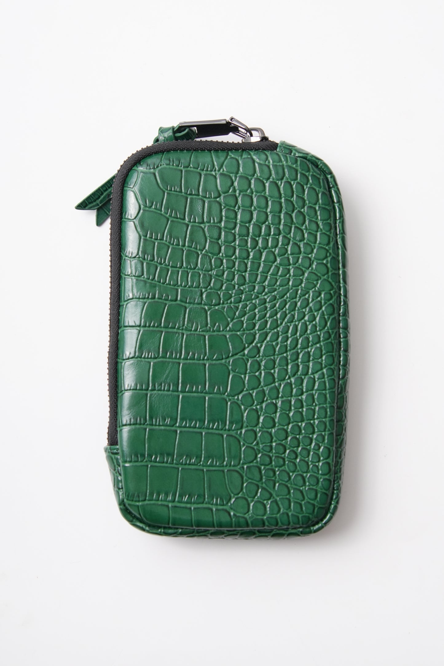 Green Croc Pouch