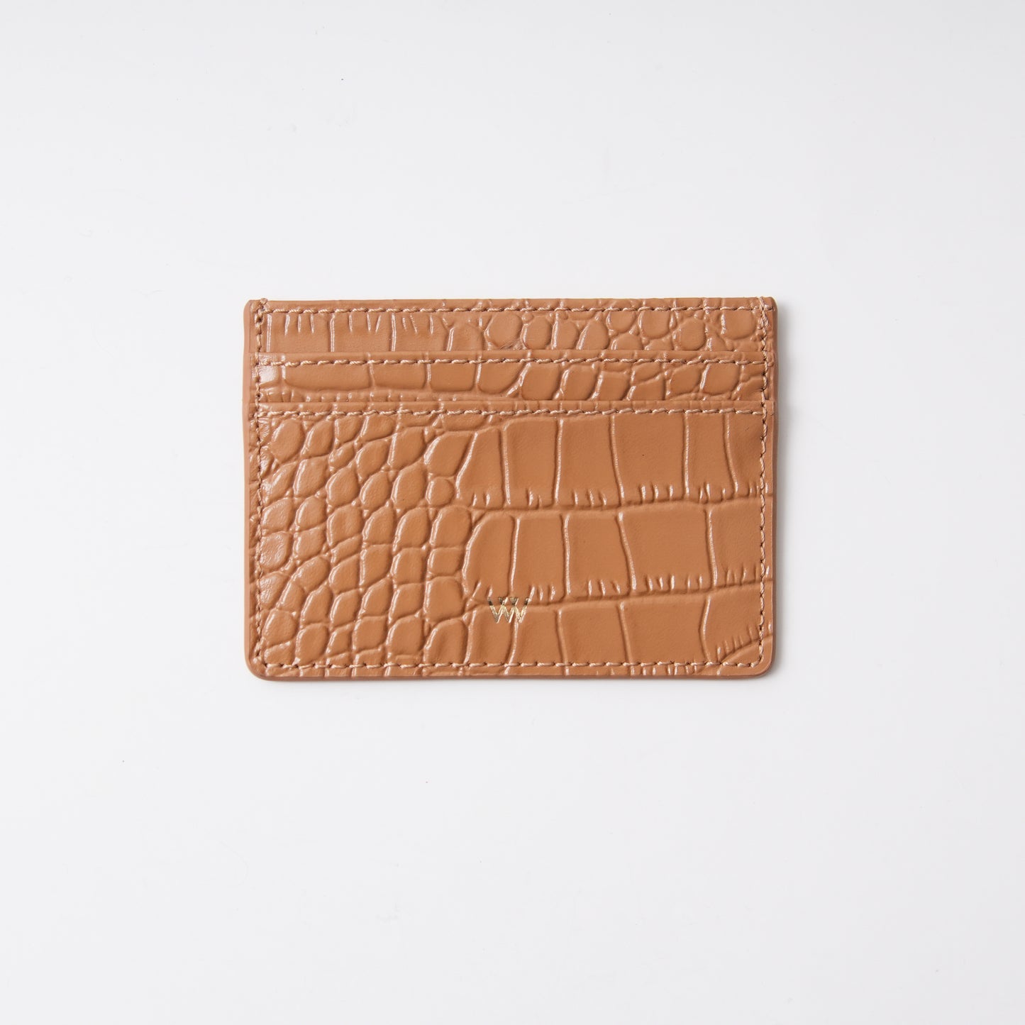 Croc Camel Cardholder
