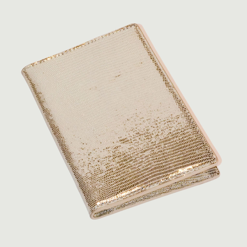 
                  
                    Taupe Shinny Lizard Leather Passport Holder
                  
                
