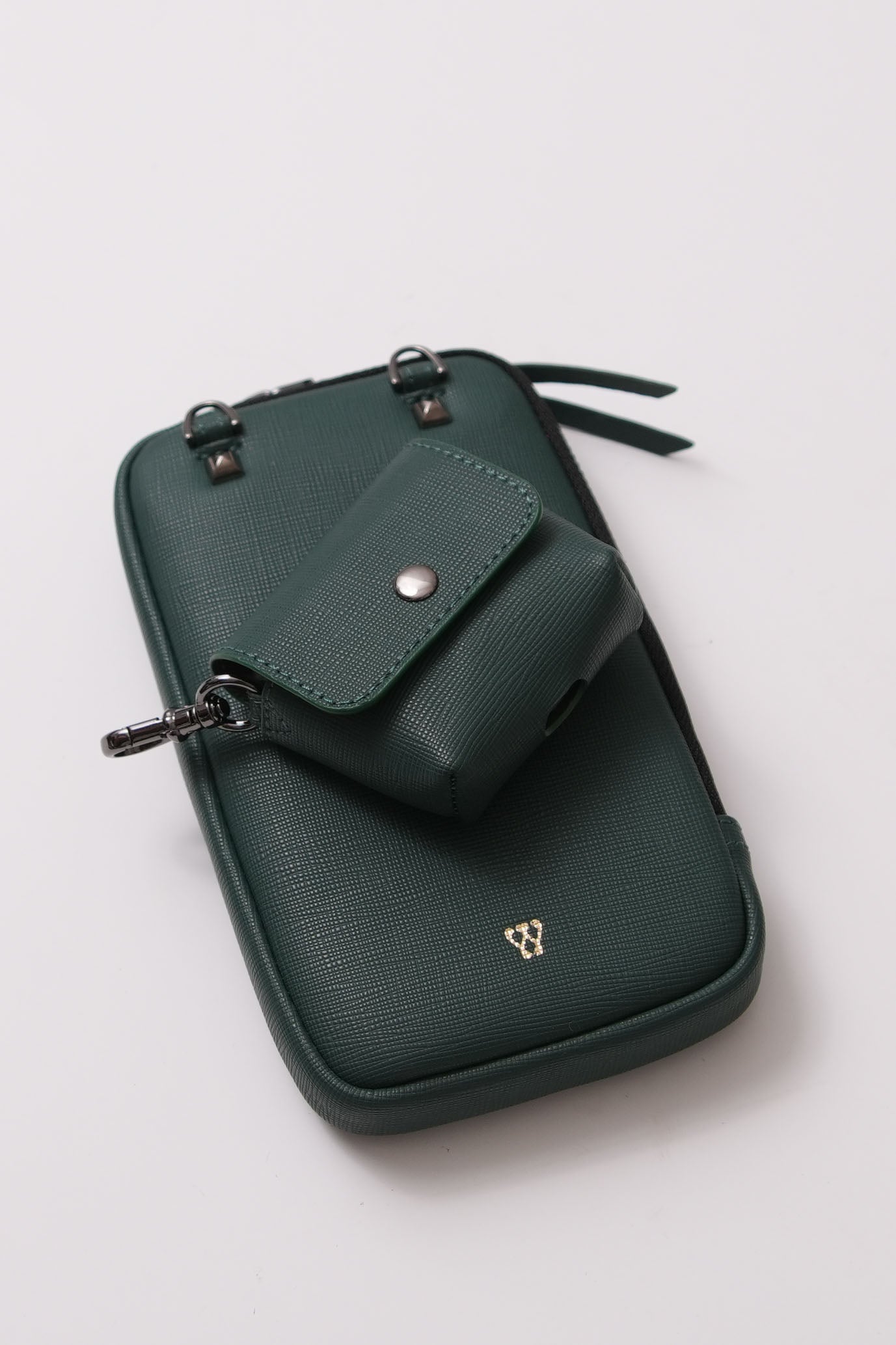 Saffiano Green AirPod Case