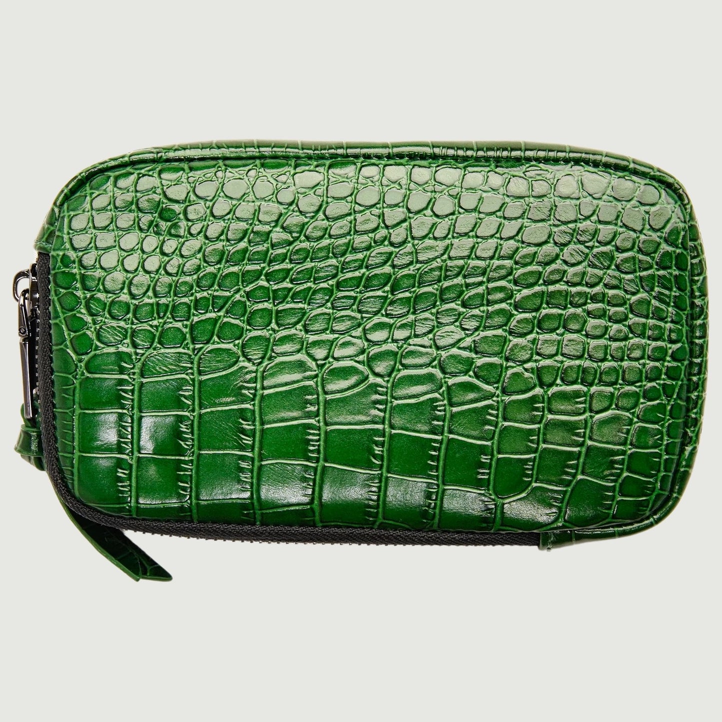 Green Croc Pouch