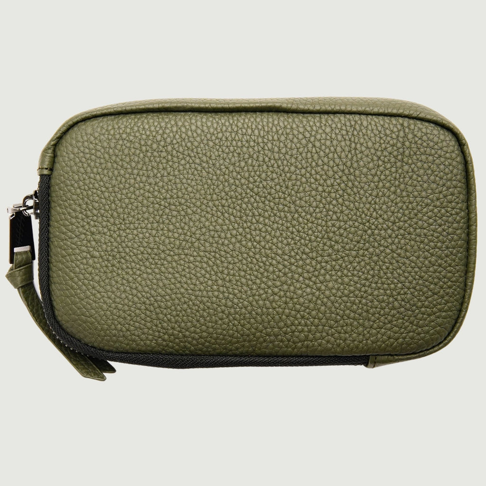 Green Leather Pouch