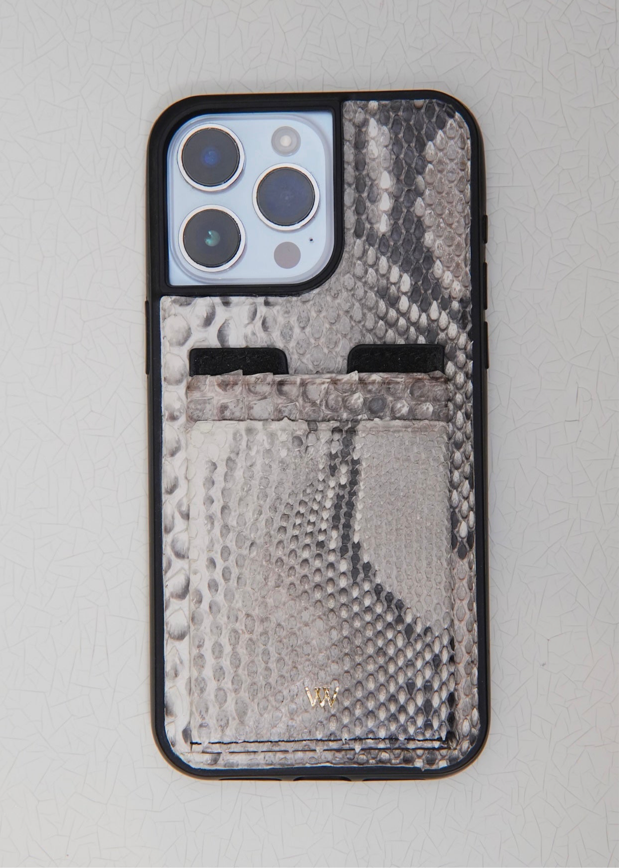 Natural Python Cardholder Case