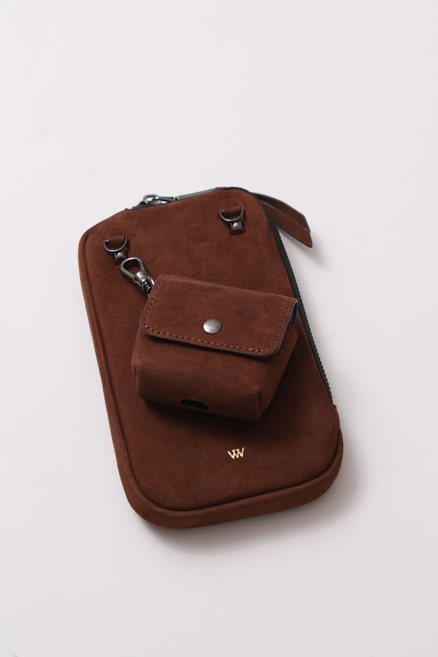 Brown Suede AirPod Case