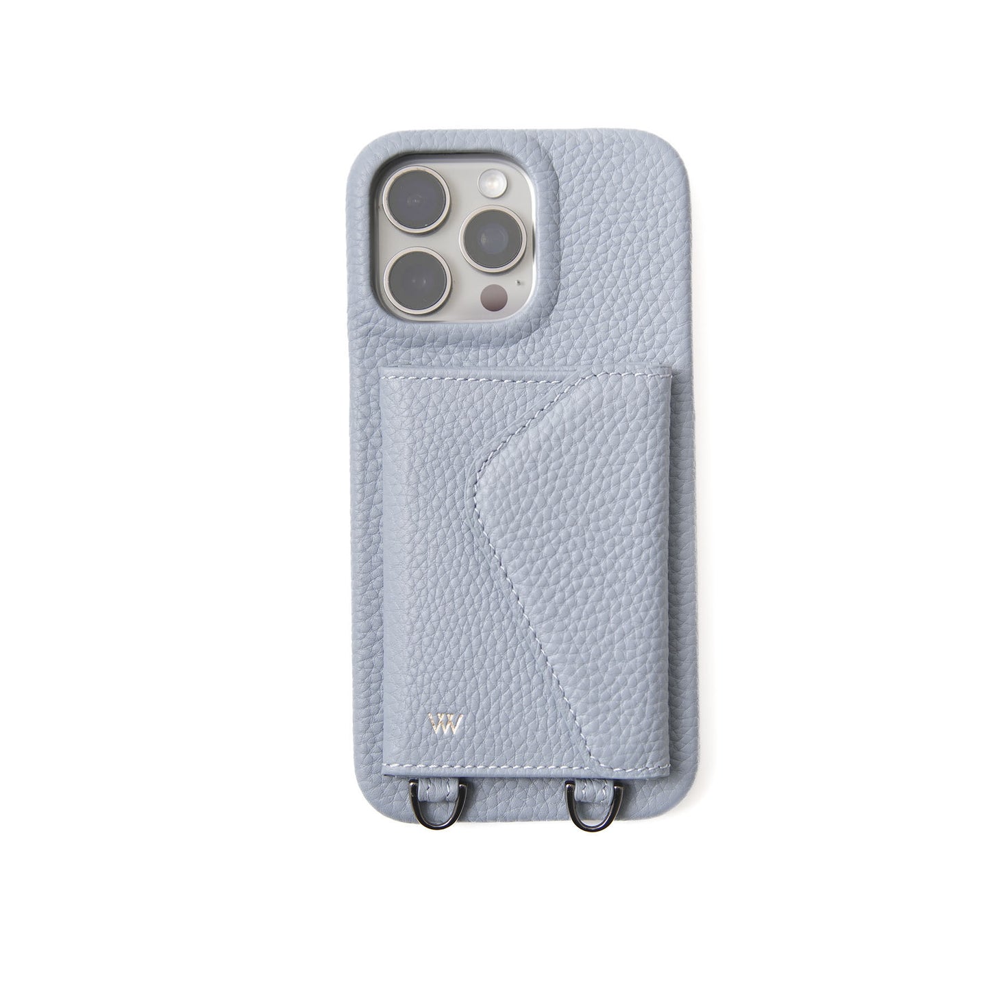 Baby Blue Pebble Leather Classic Case
