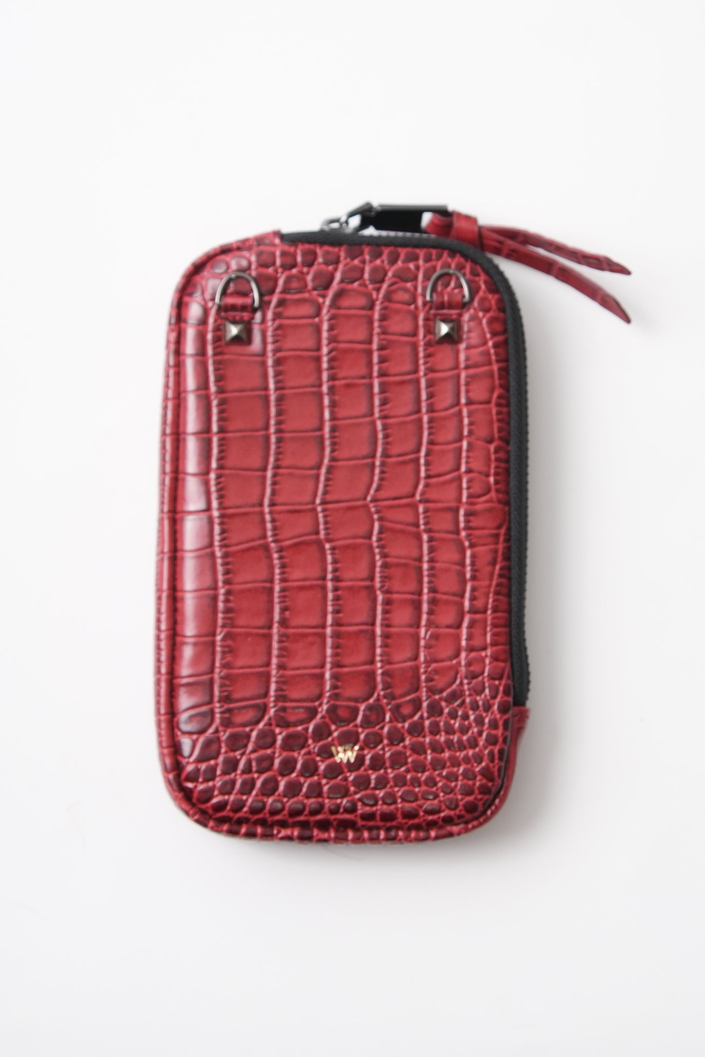 Red Croc Pouch