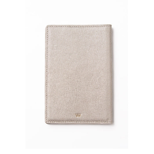 Shinny Saffiano Passport Holder