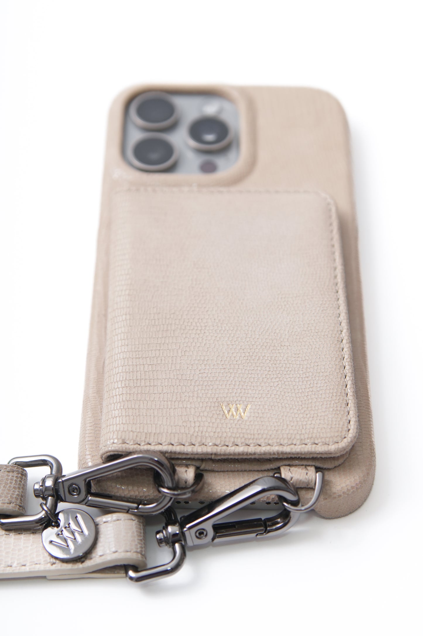 Open Wallet Lizard Print Case