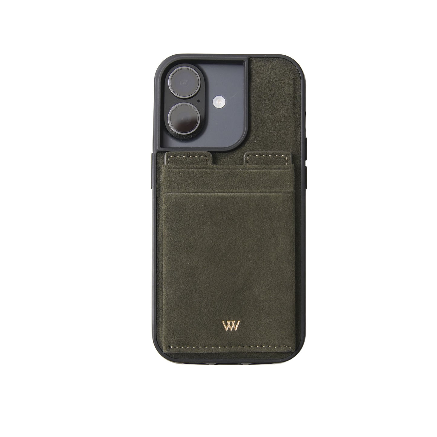 Green Suede Cardholder Case