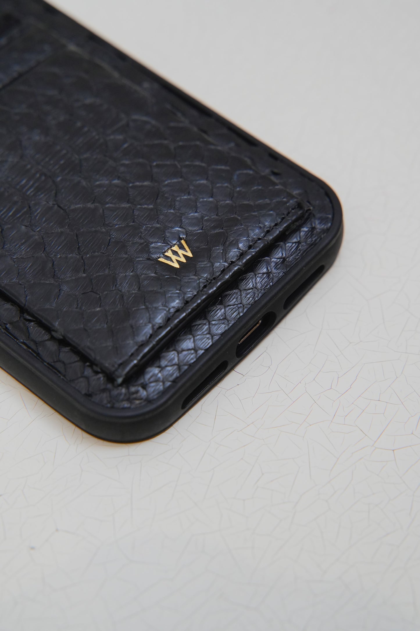 Black Python Cardholder Case
