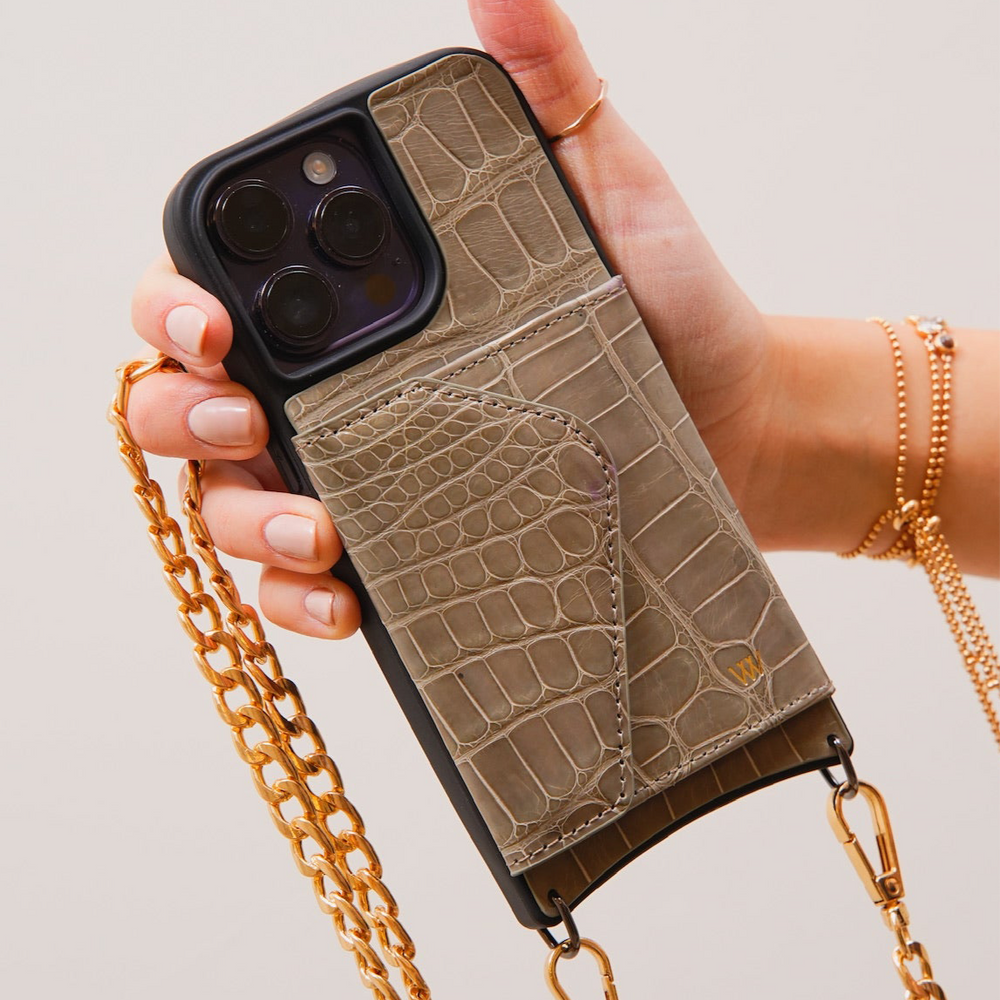 Croc Shiny Beige Classic Case