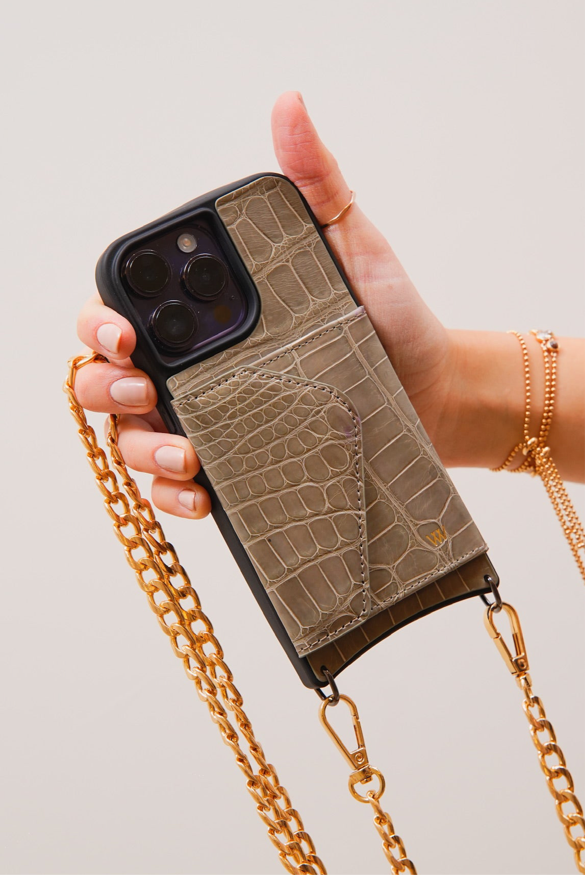 Croc Shiny Beige Classic Case