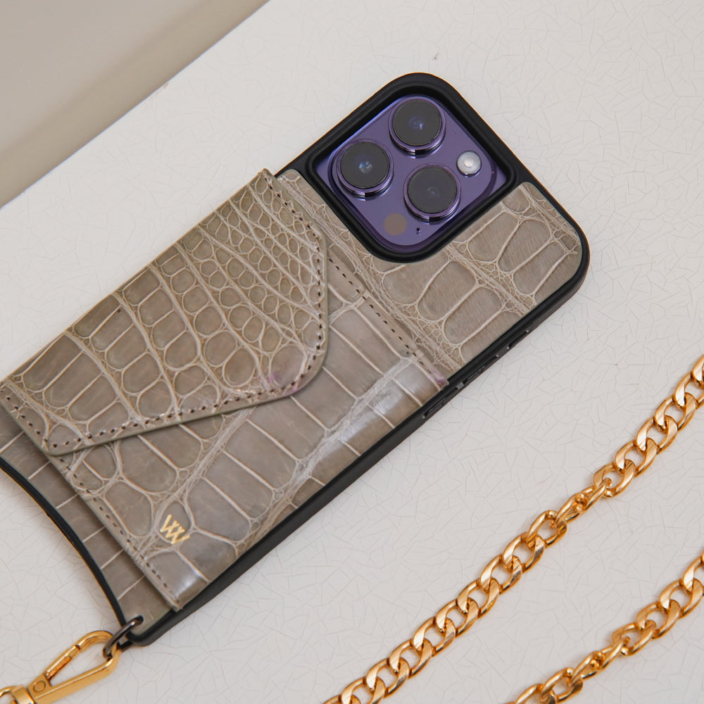 Croc Shiny Beige Classic Case