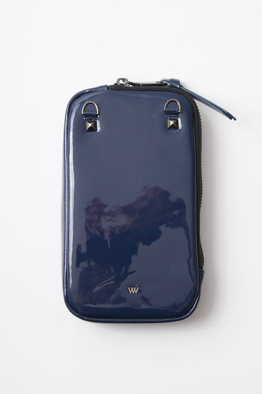 Blue Glossy Pouch