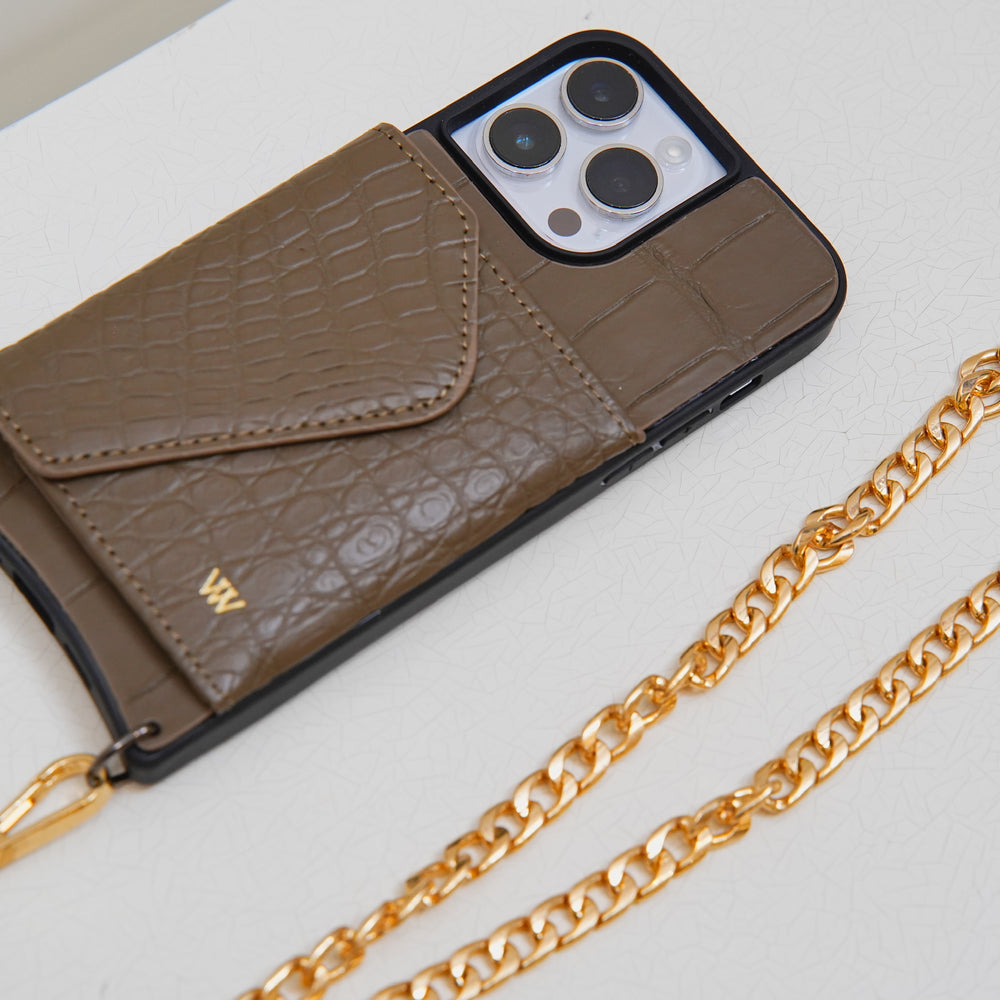 Brown Croc Classic Case