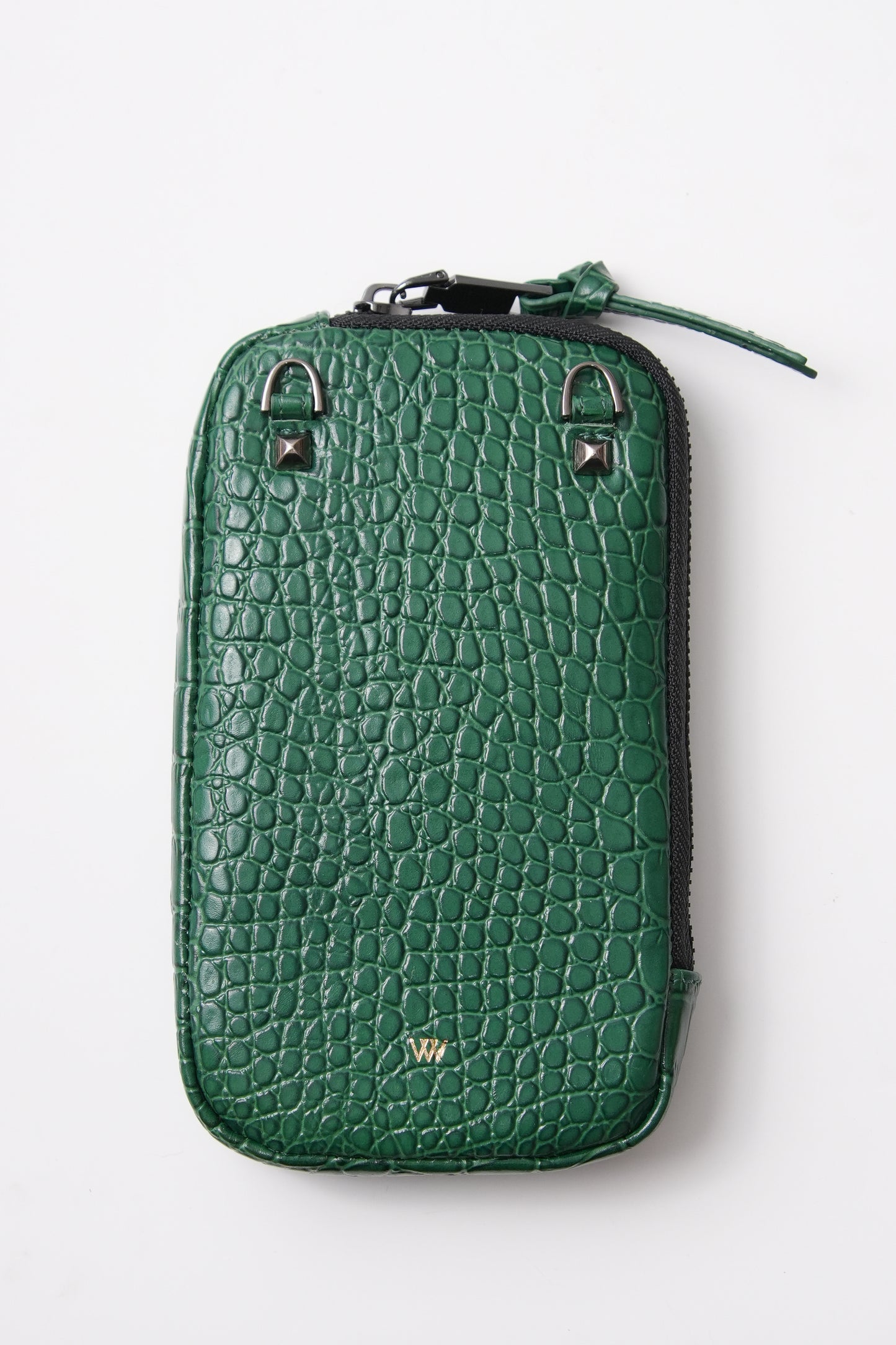 Green Croc Pouch