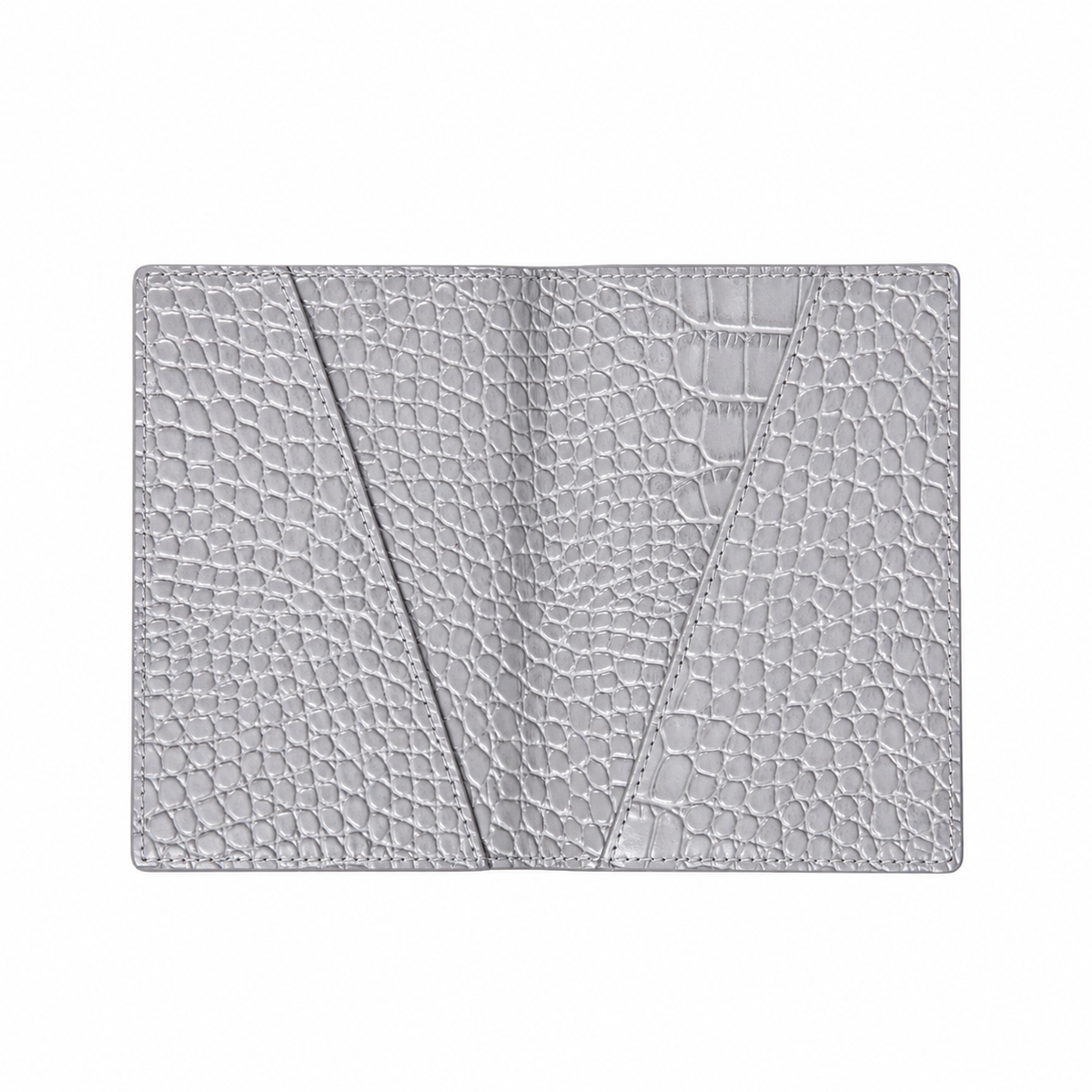 Grey Croc Passport Holder