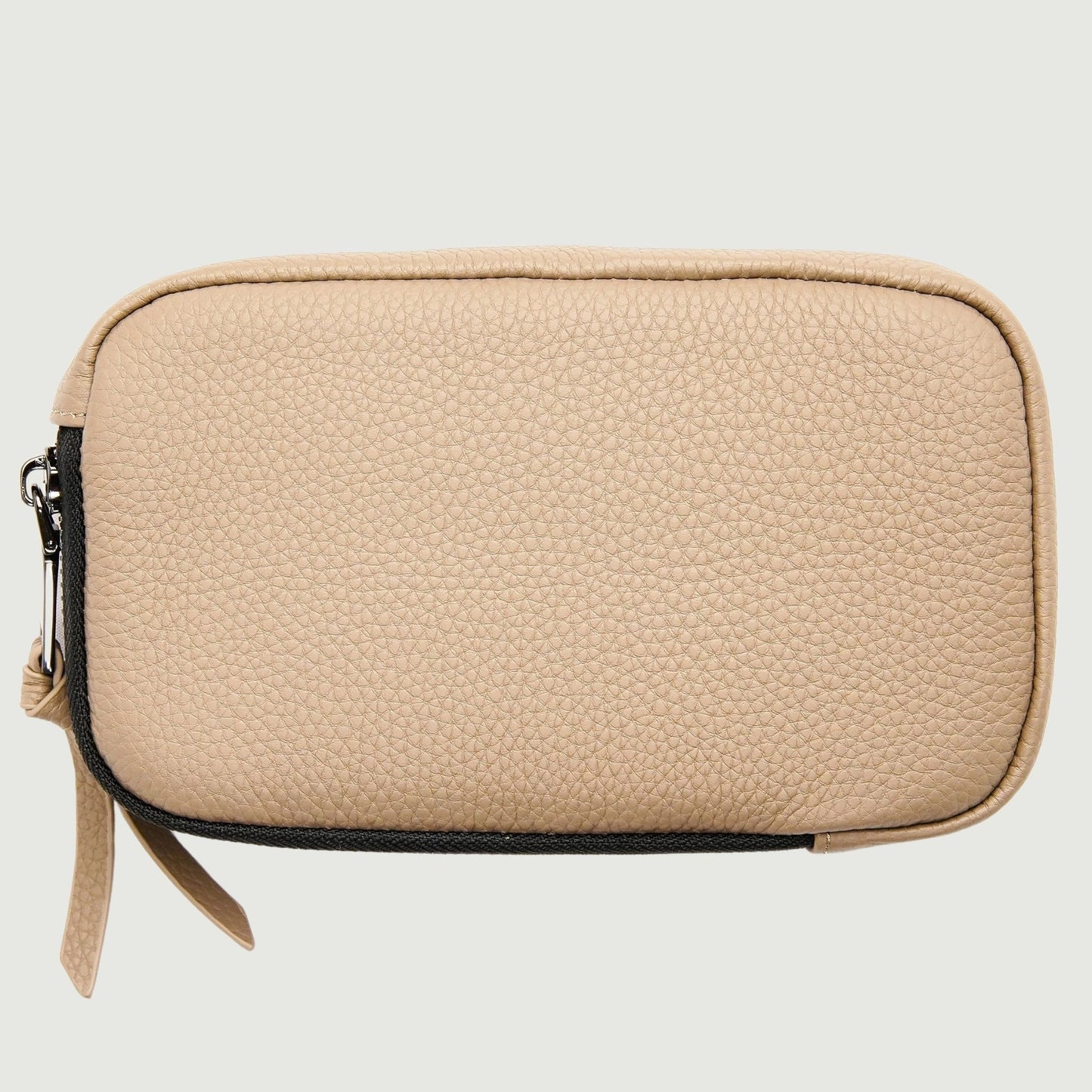 Taupe Leather Pouch