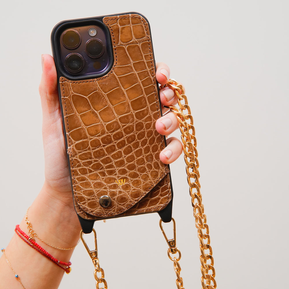 Caramel Croc Case