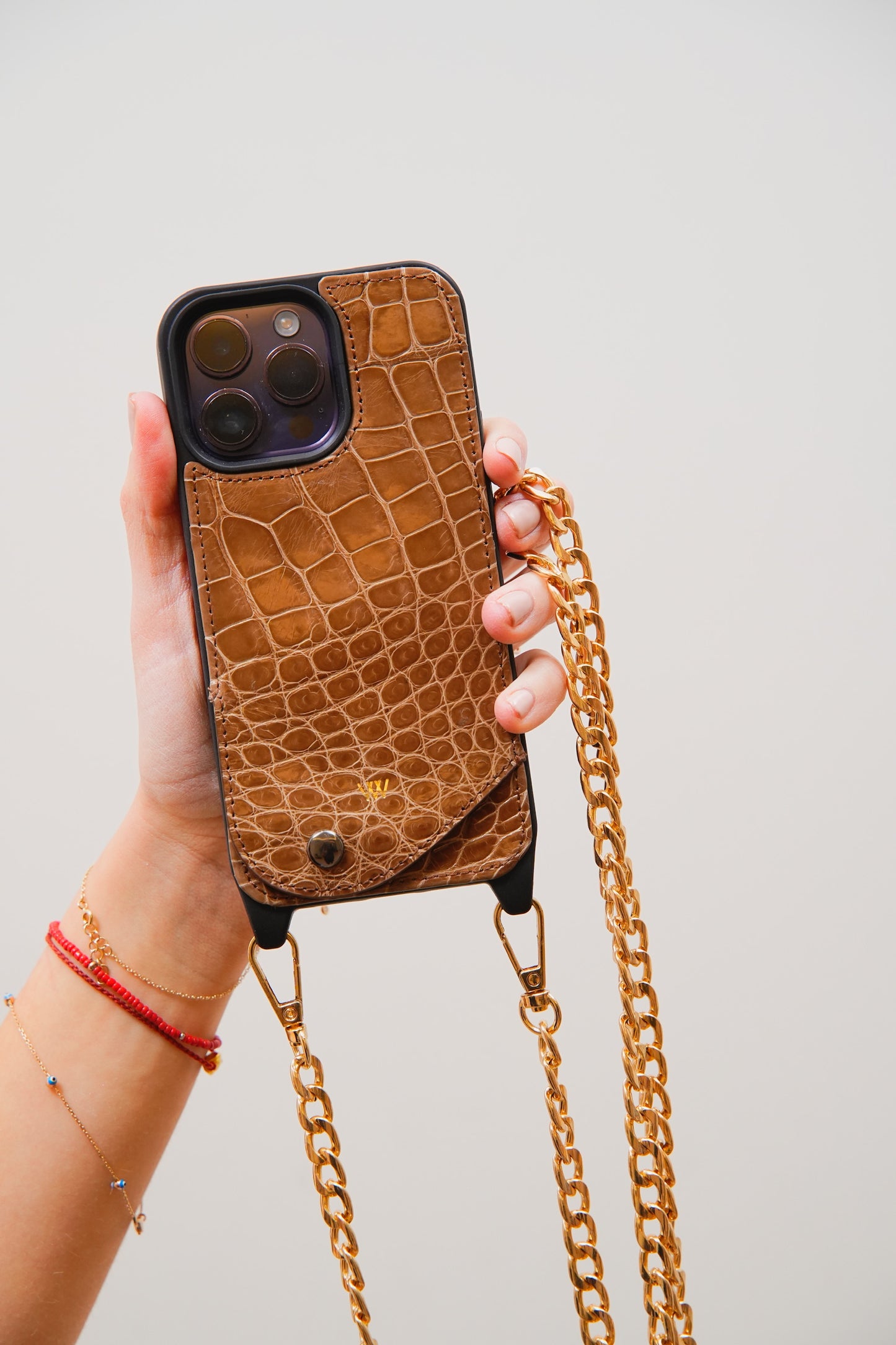 Caramel Croc Case