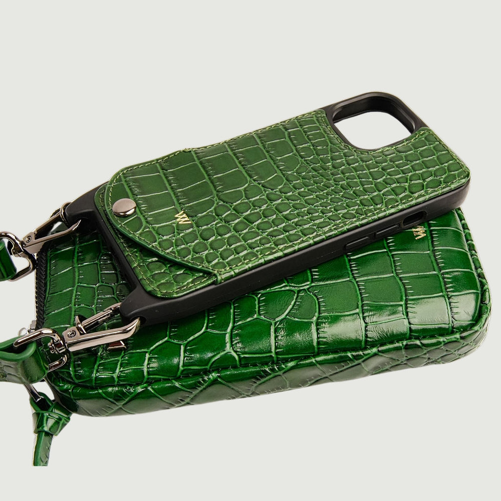 
                  
                    Green Croc Pouch
                  
                