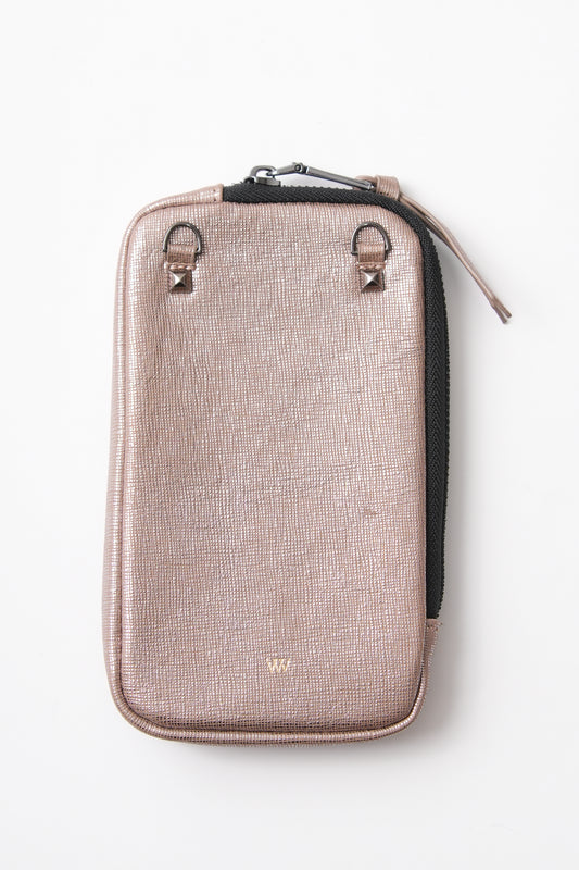 Shinny Biege Pouch