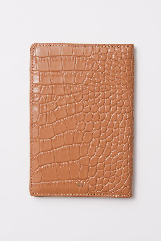 Camel Croc Passport Holder