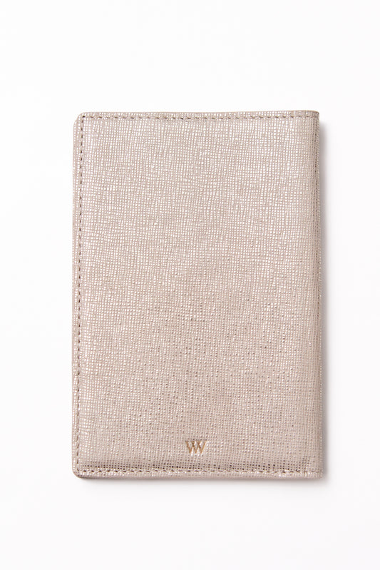 Shinny Saffiano Passport Holder