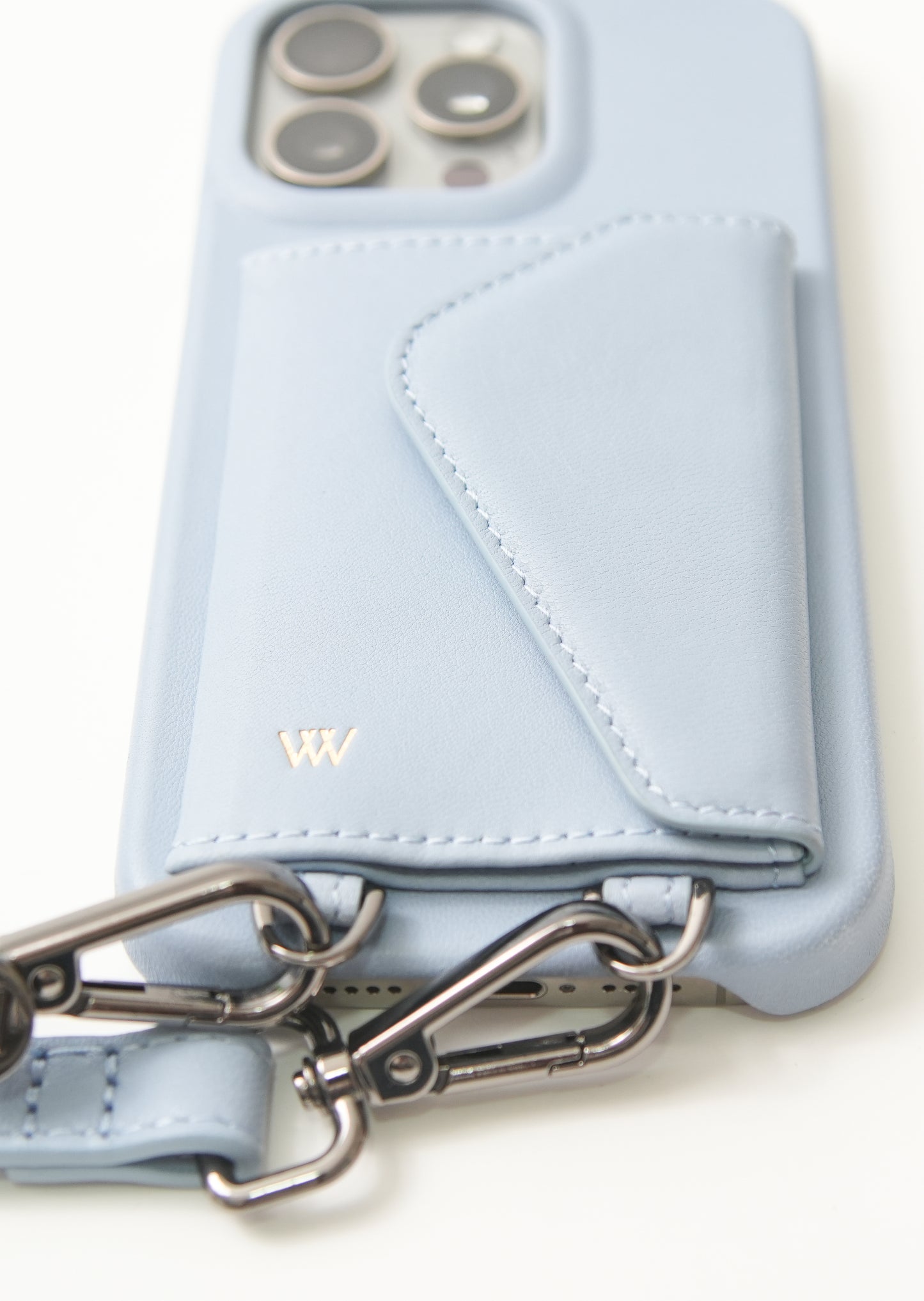Baby Blue Smooth Leather Classic Case