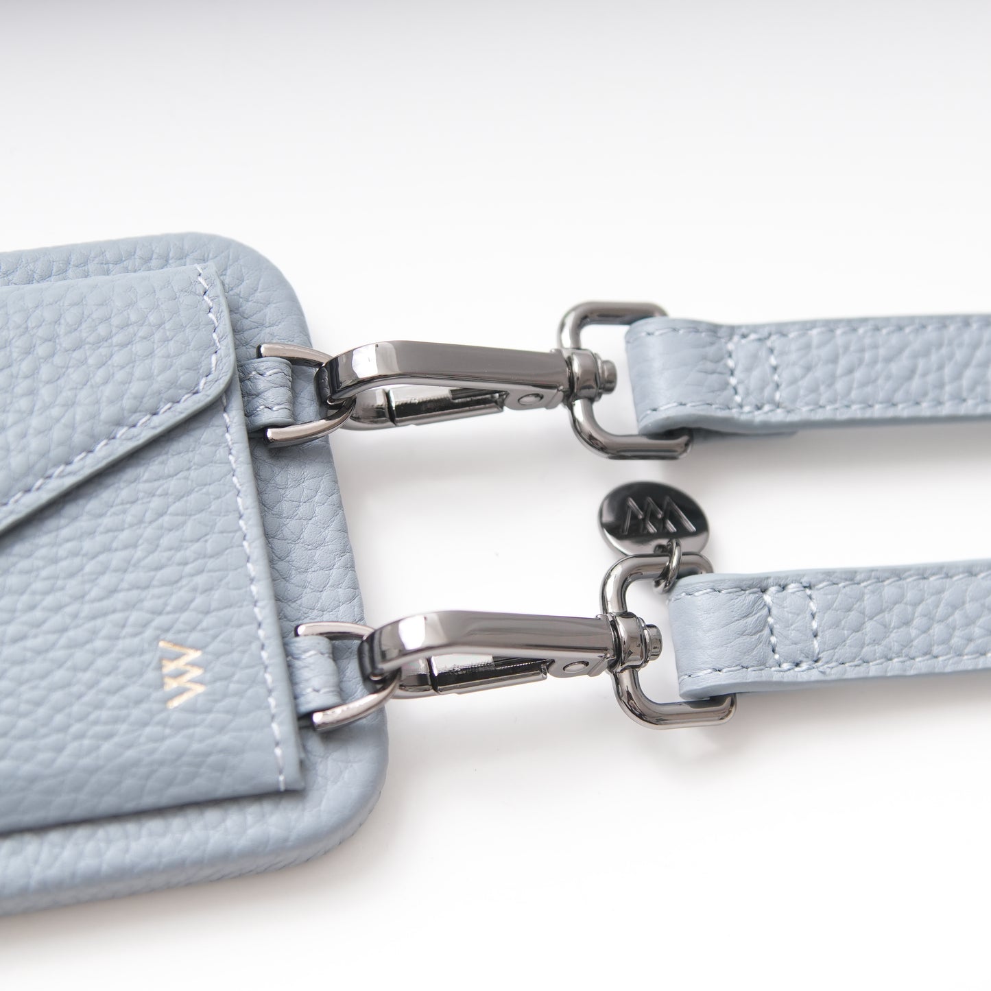 Baby Blue Pebble Leather Classic Case