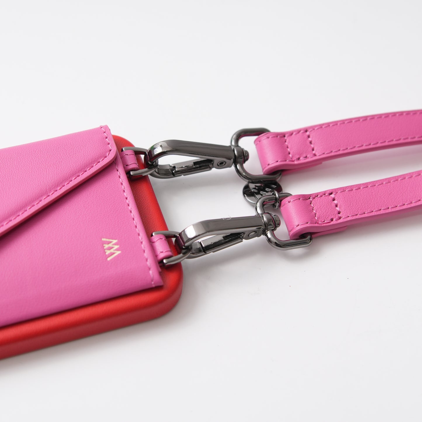 Red and Pink Smooth Leather Classic Case