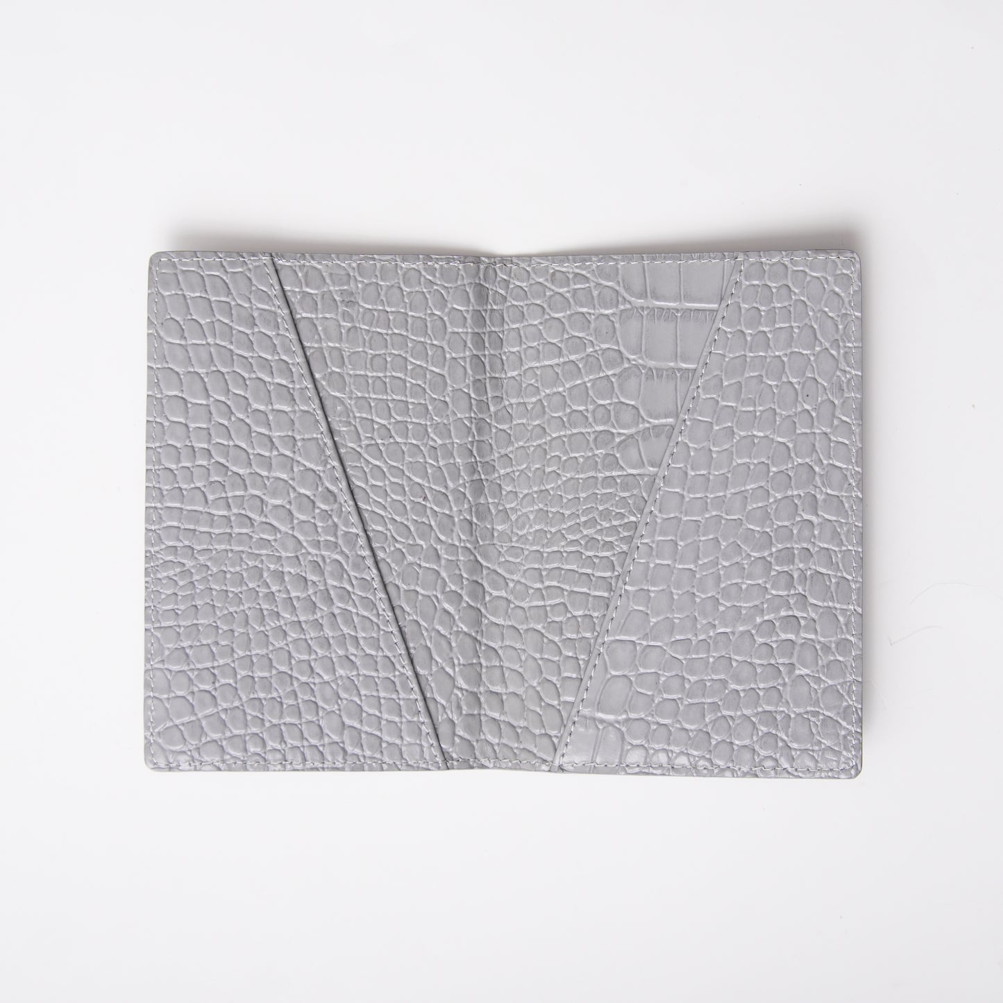Grey Croc Passport Holder