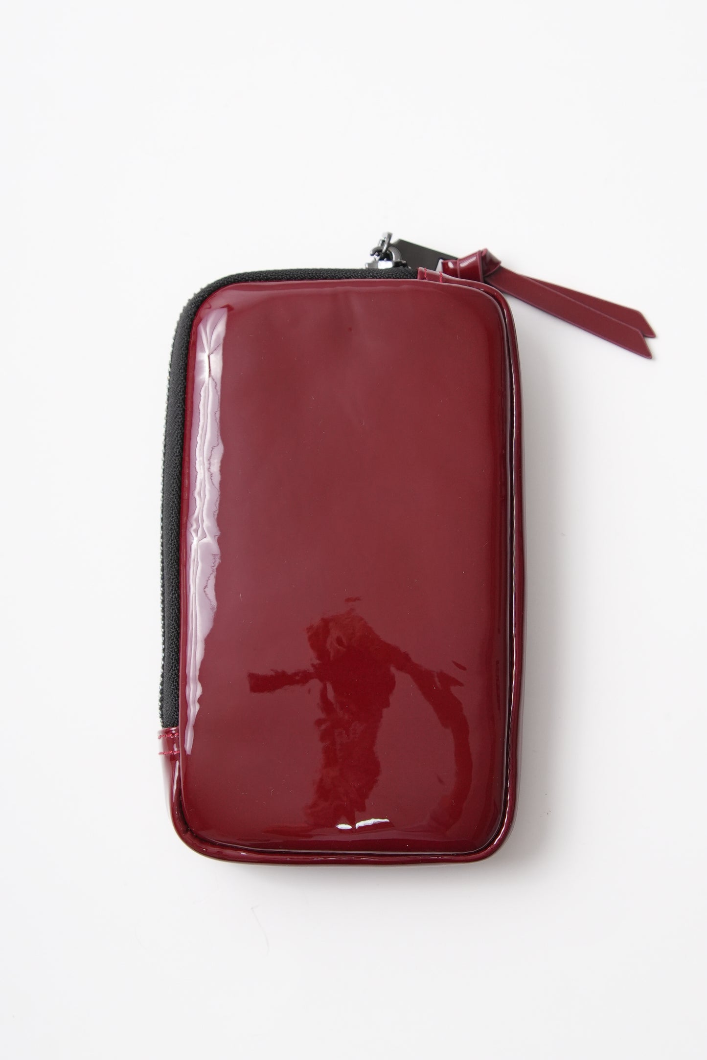 Burgundy Glossy Pouch