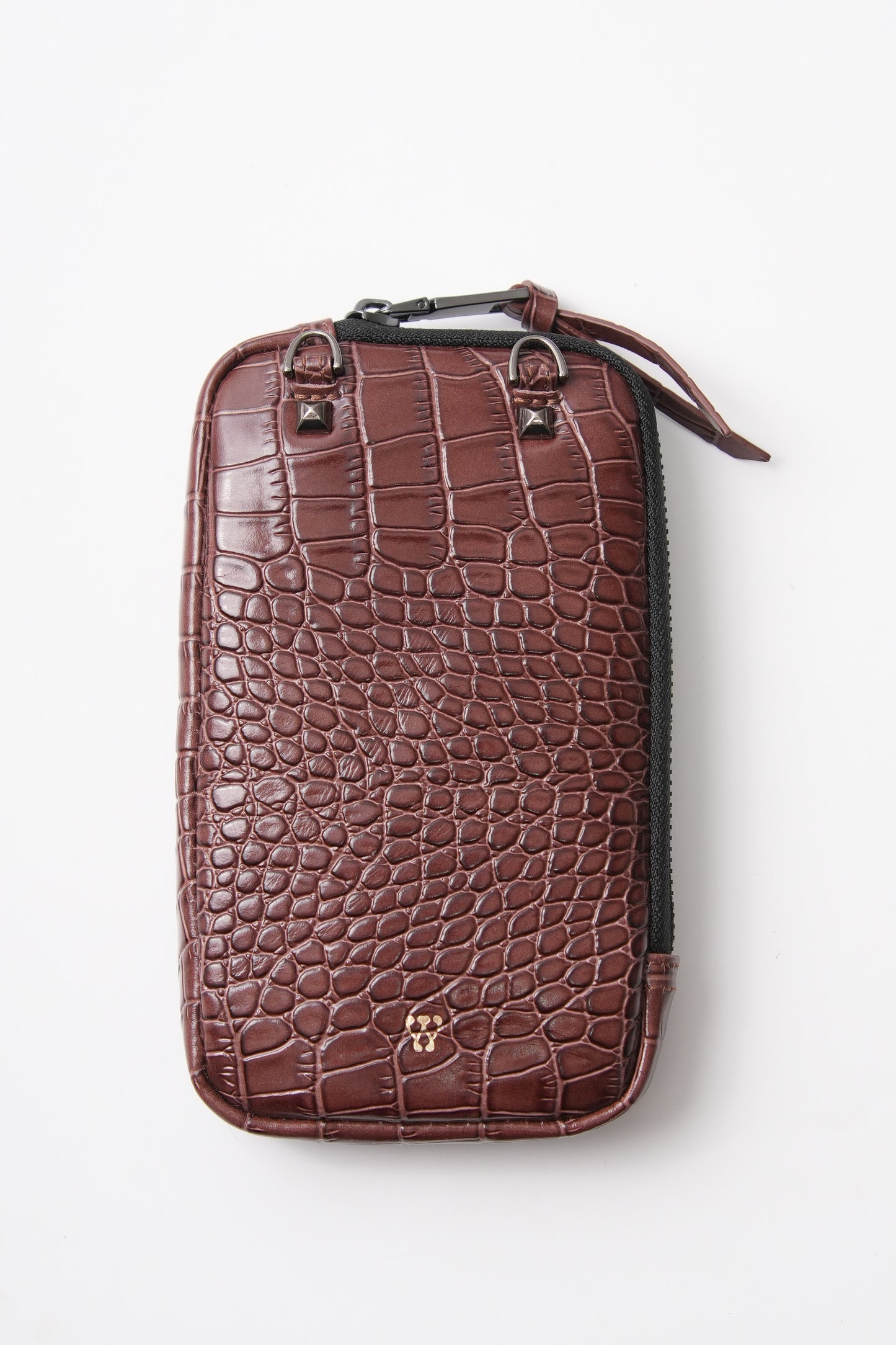 Brown Croc Pouch