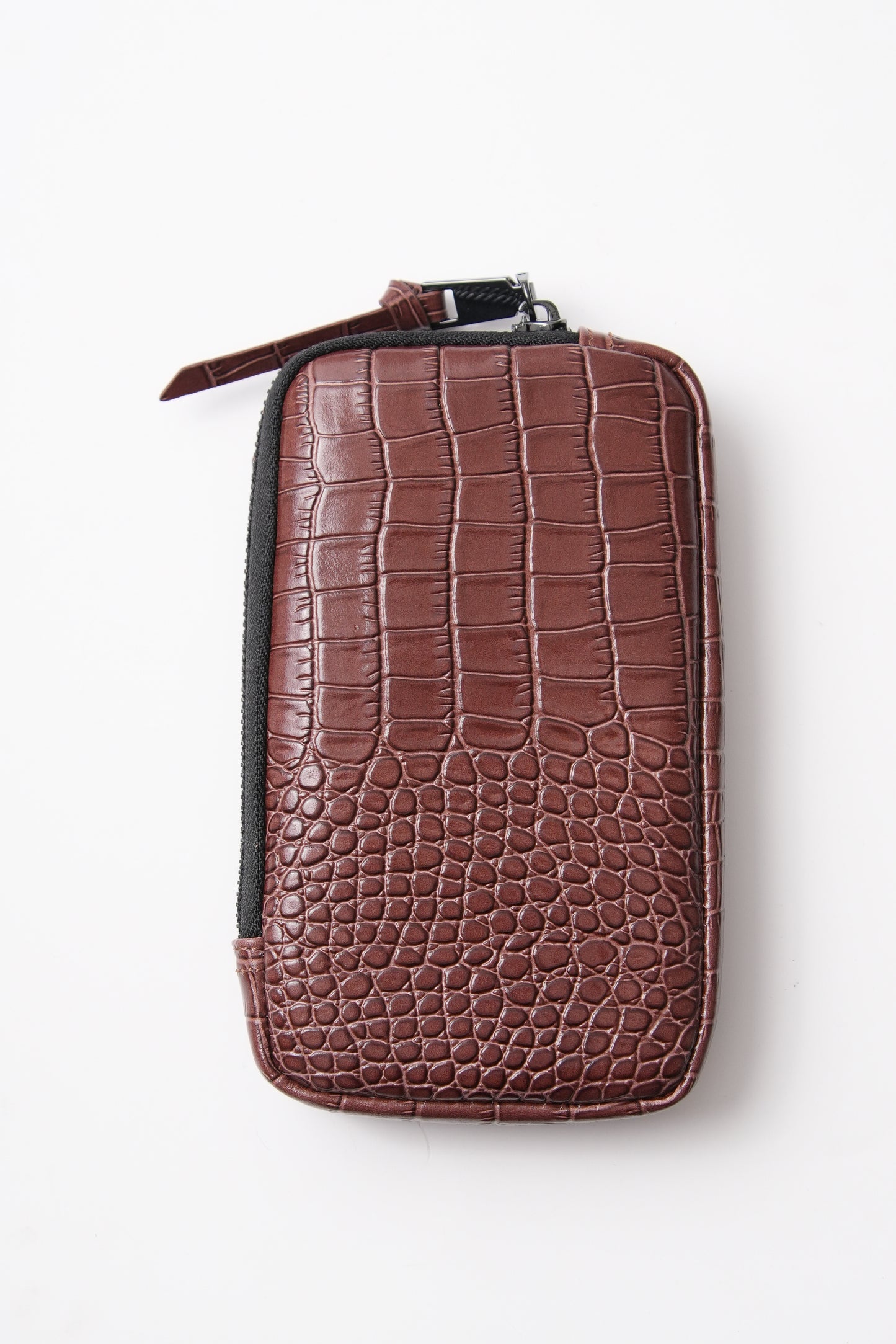 Brown Croc Pouch
