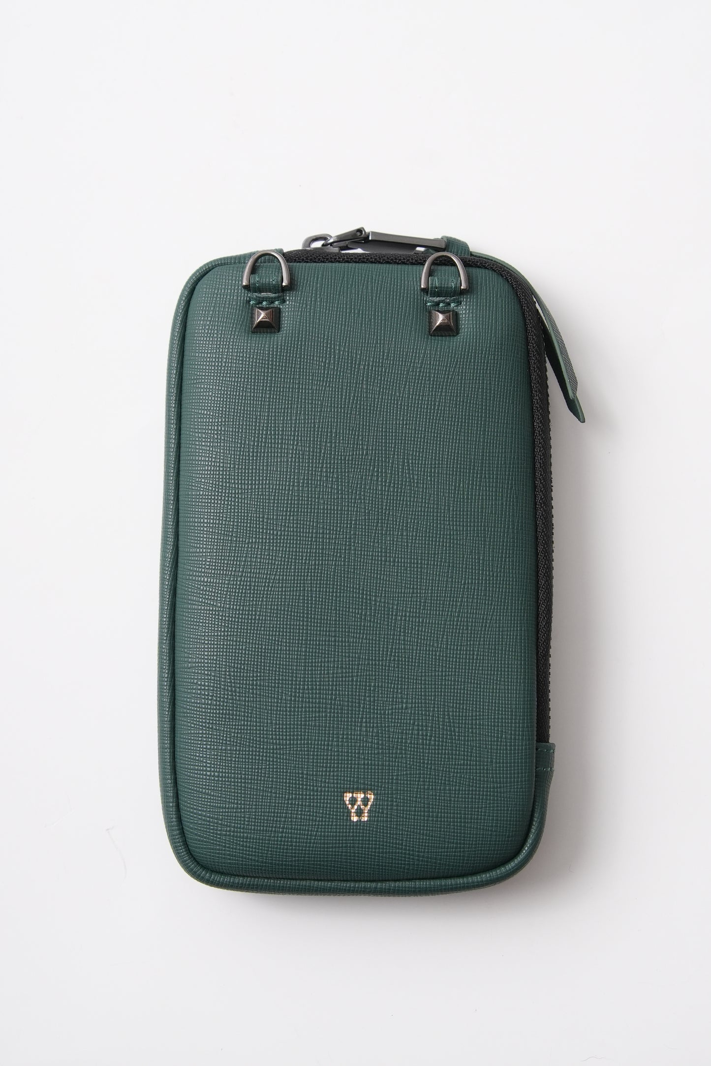 Green Saffiano Pouch