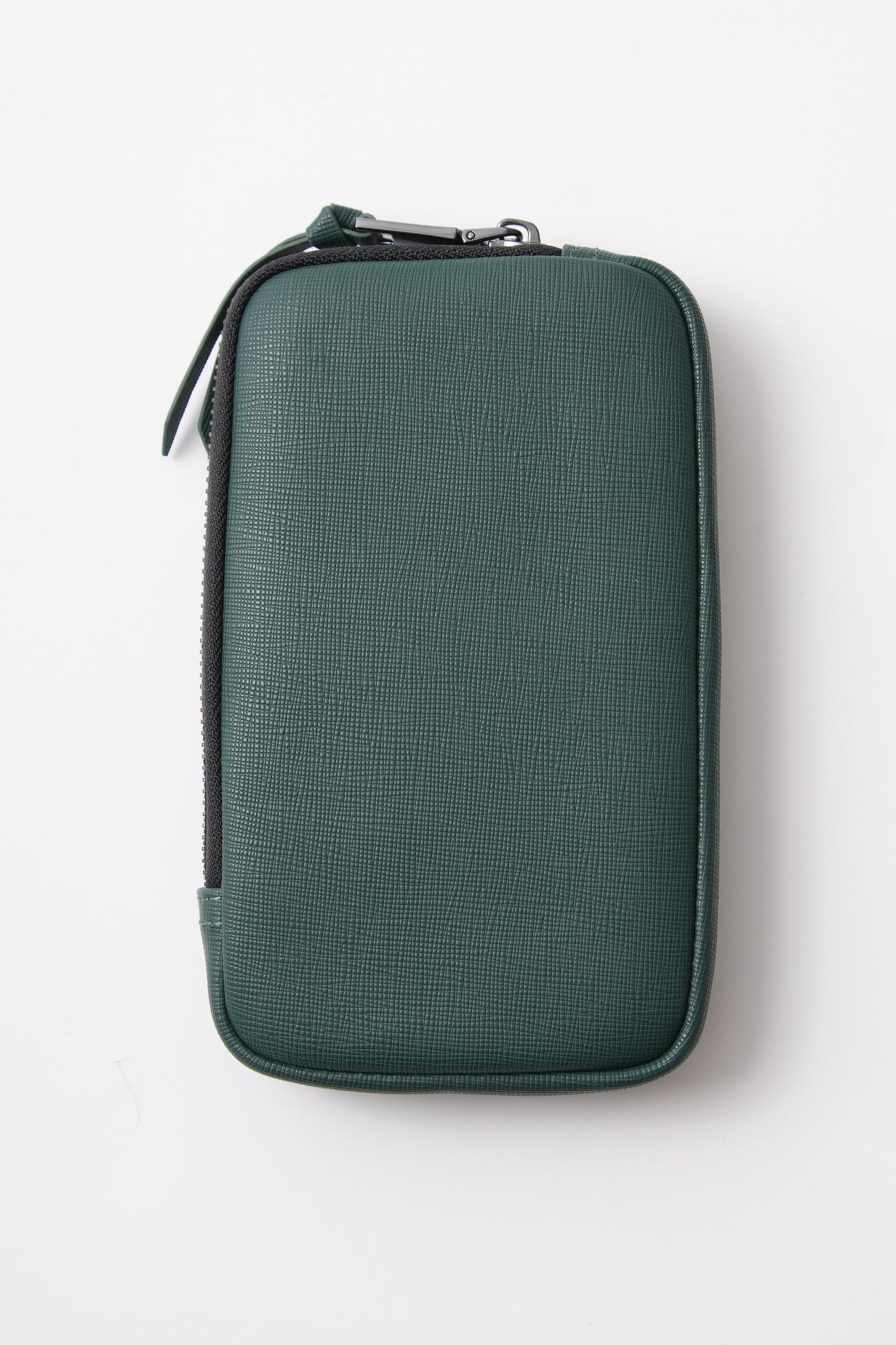 Green Saffiano Pouch