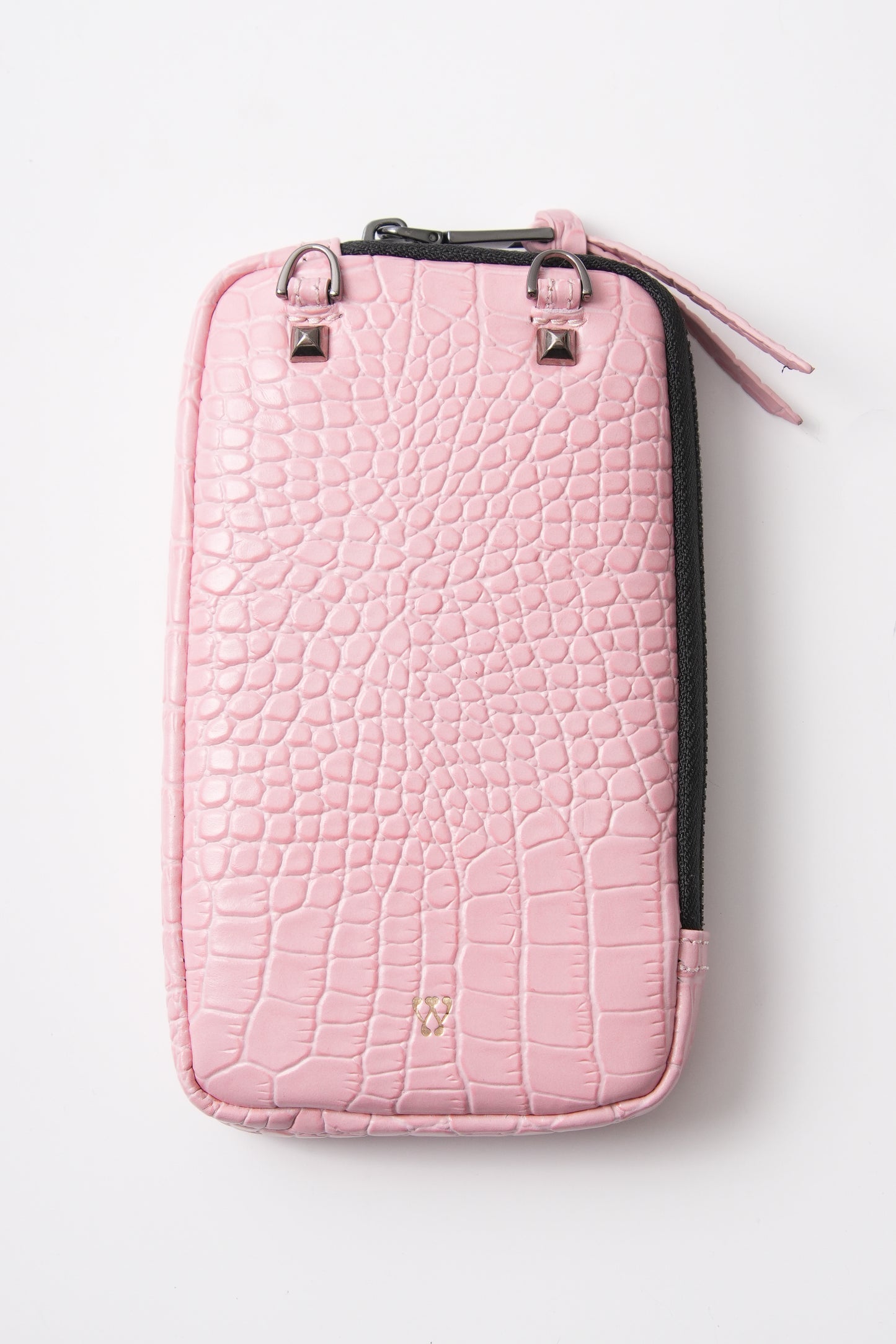 Baby Pink Croc Pouch