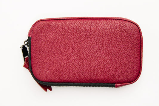 Burgundy Leather Pouch