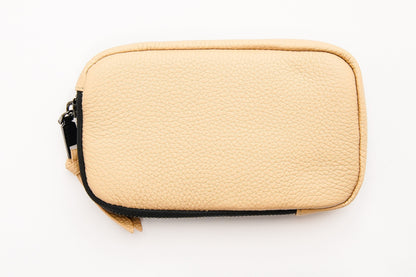 Beige Leather Pouch