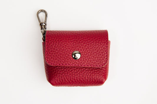 Burgundy Airpods Pouch