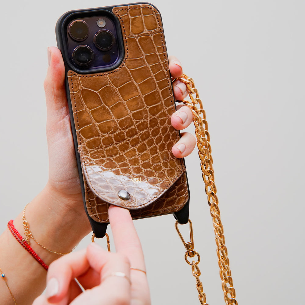 Caramel Croc Case