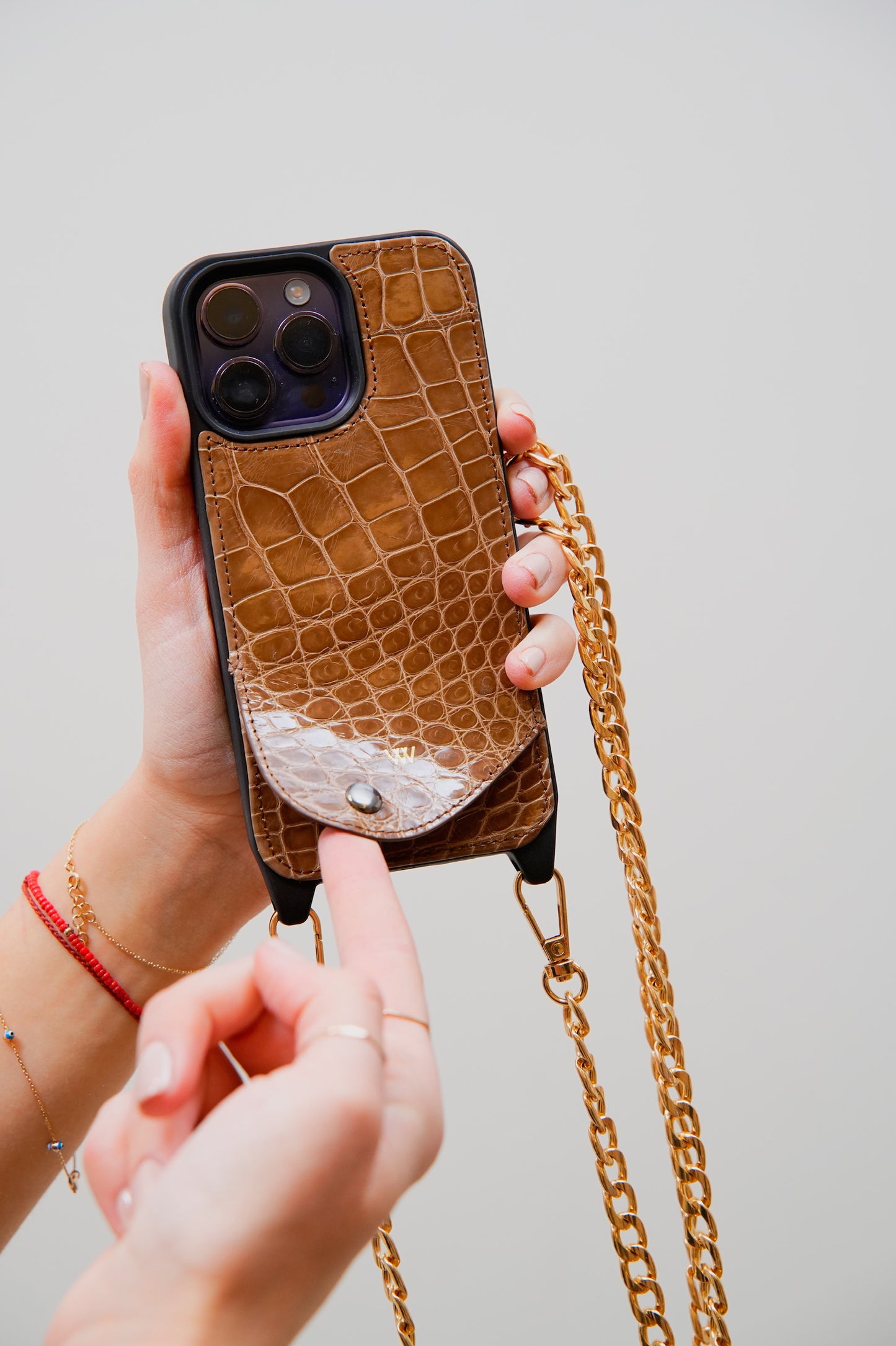 Caramel Croc Case