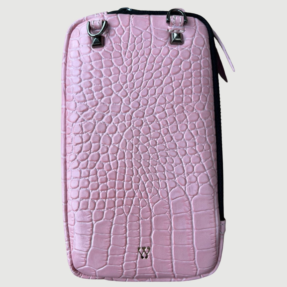 Baby Pink Croc Pouch