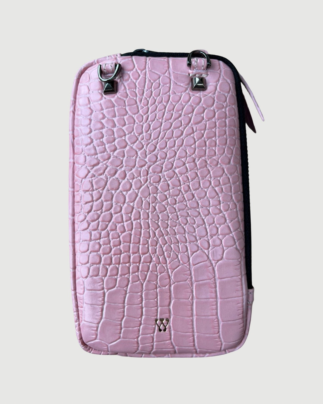 Baby Pink Croc Pouch