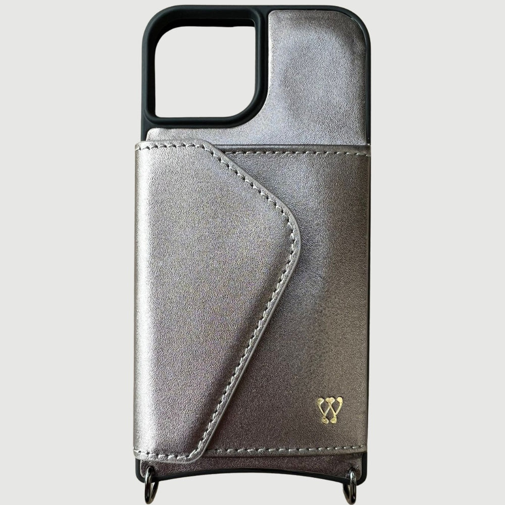 Silver Smooth Leather Case