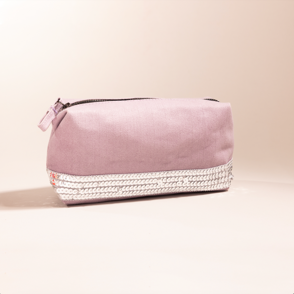 Light Purple Canvas Pouch