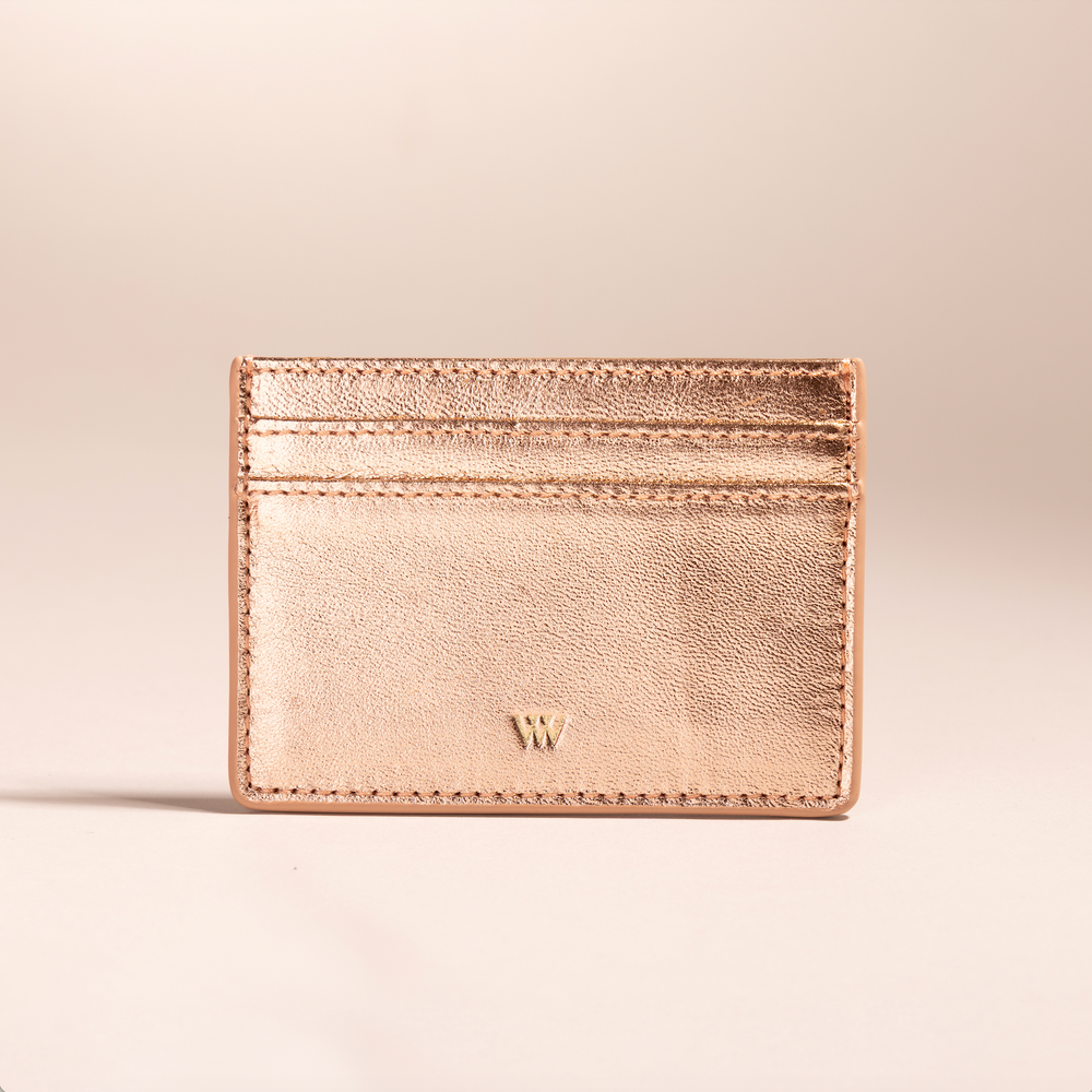 Rose Gold Leather Cardholder