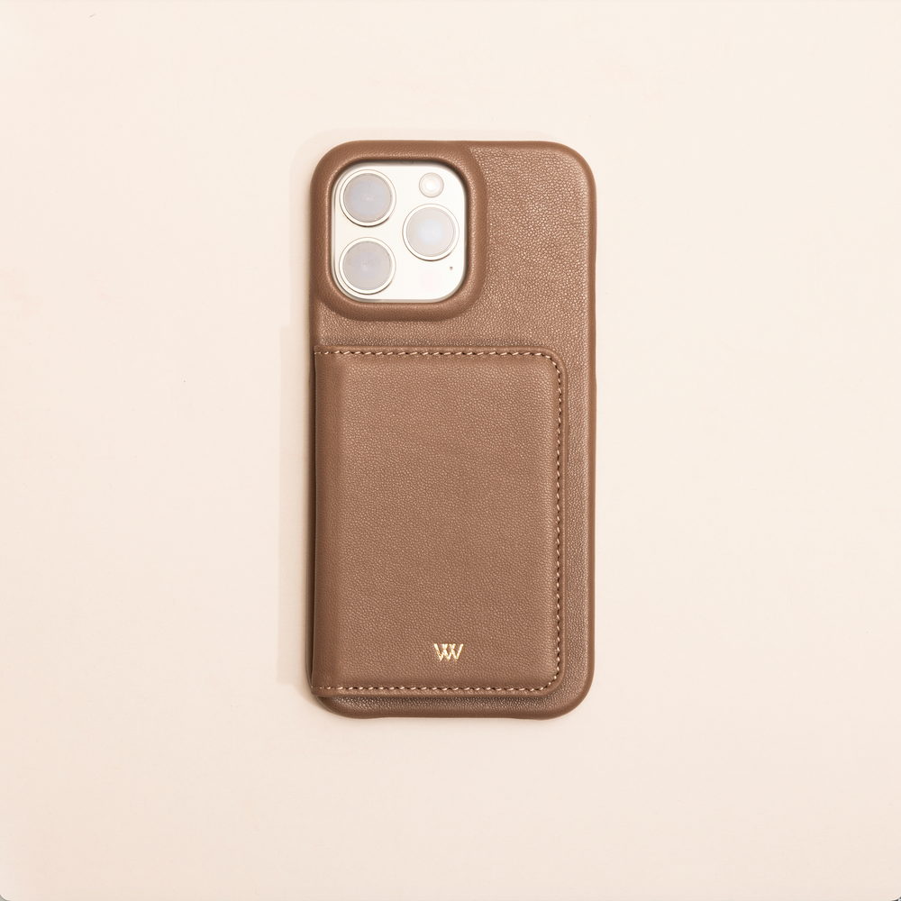 Open Wallet Taupe No Strap Case